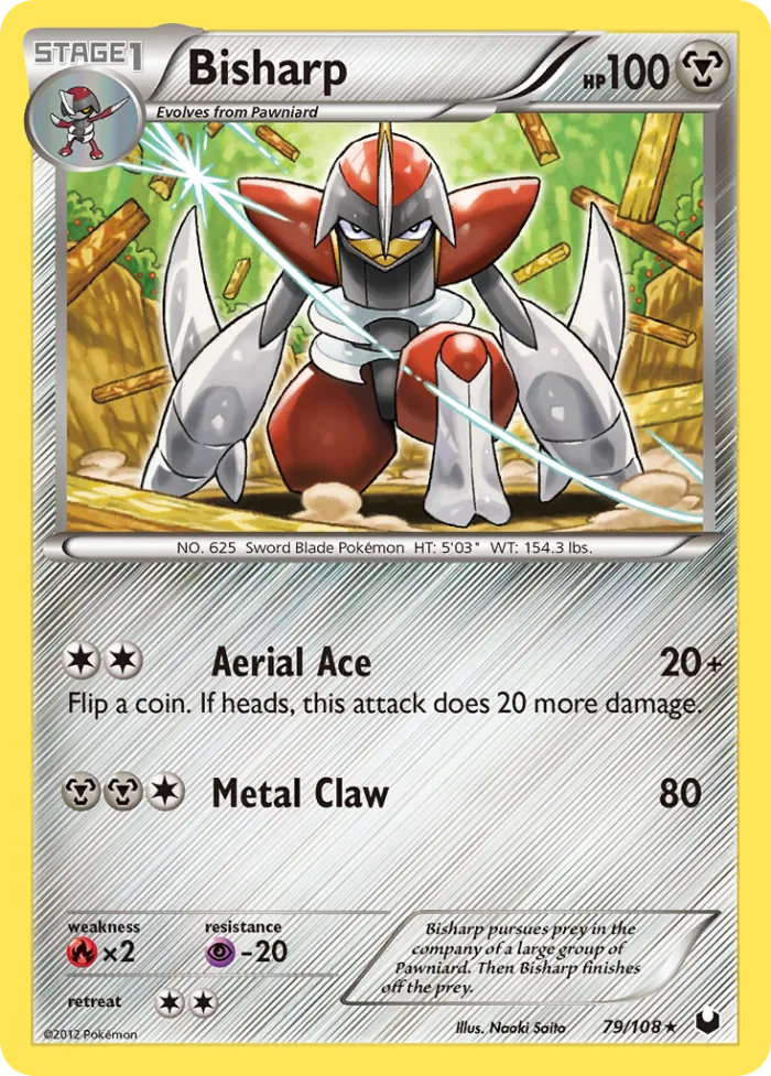 Bisharp #79 Dark Explorers Pokemon card
