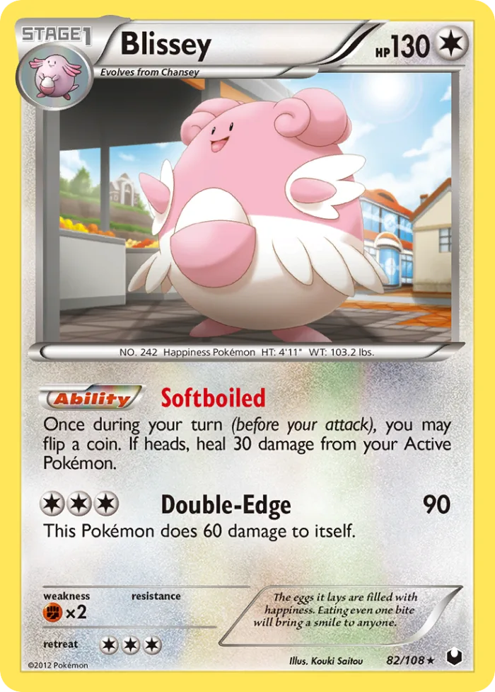 Blissey #82 Dark Explorers Pokemon card