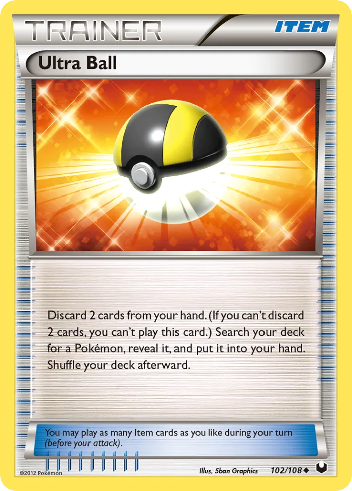 Ultra Ball #102 Dark Explorers Pokemon card