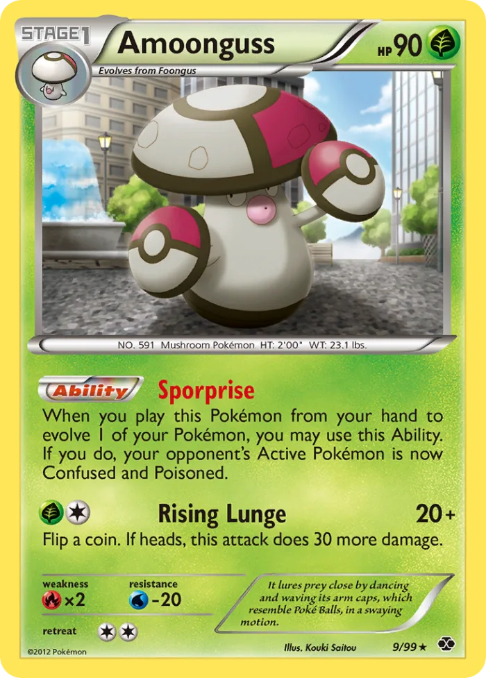 Amoonguss #9 Next Destinies Pokemon card