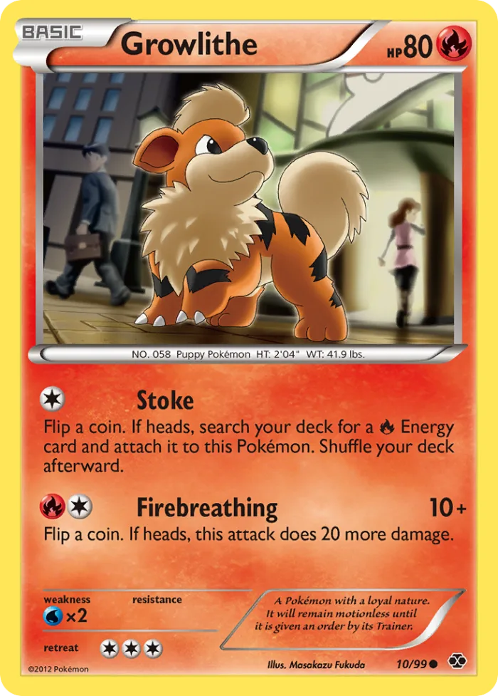 Growlithe #10 Next Destinies Pokemon card