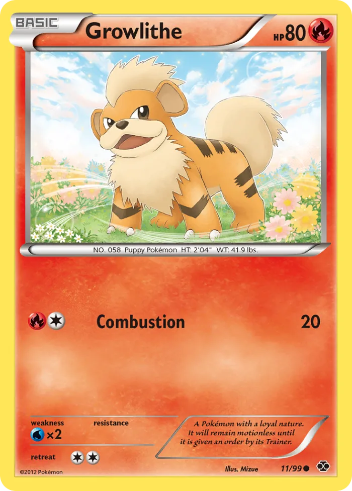 Growlithe #11 Next Destinies Pokemon card