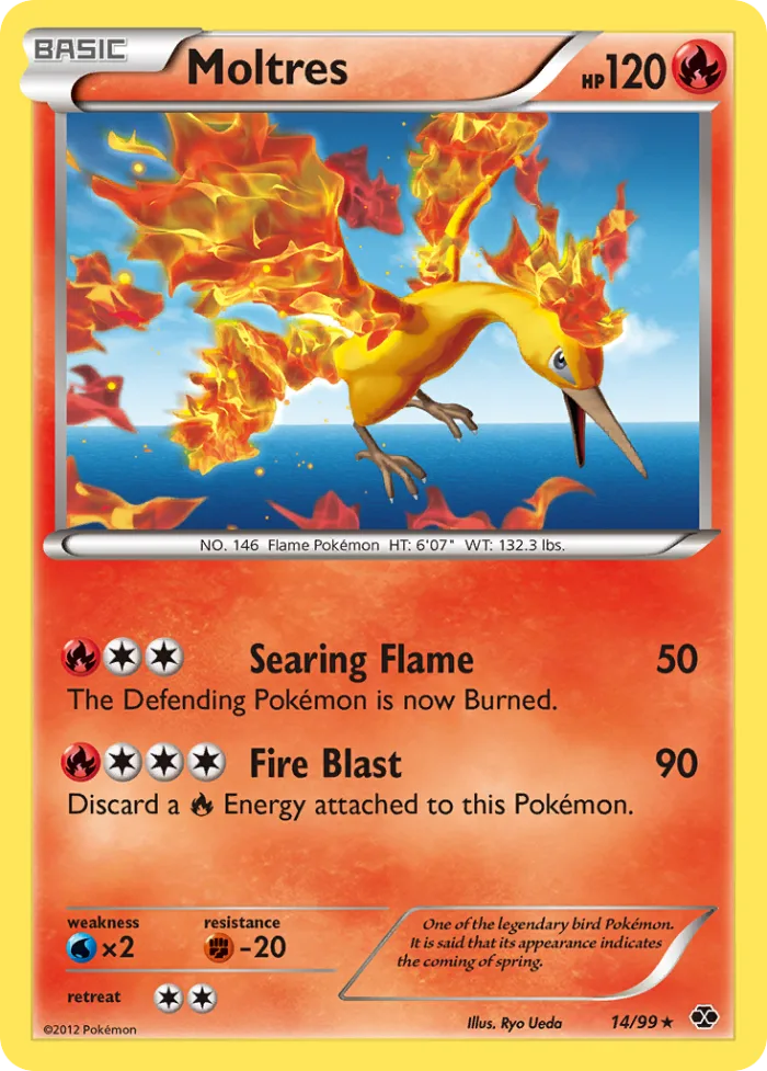 Moltres #14 Next Destinies Pokemon card