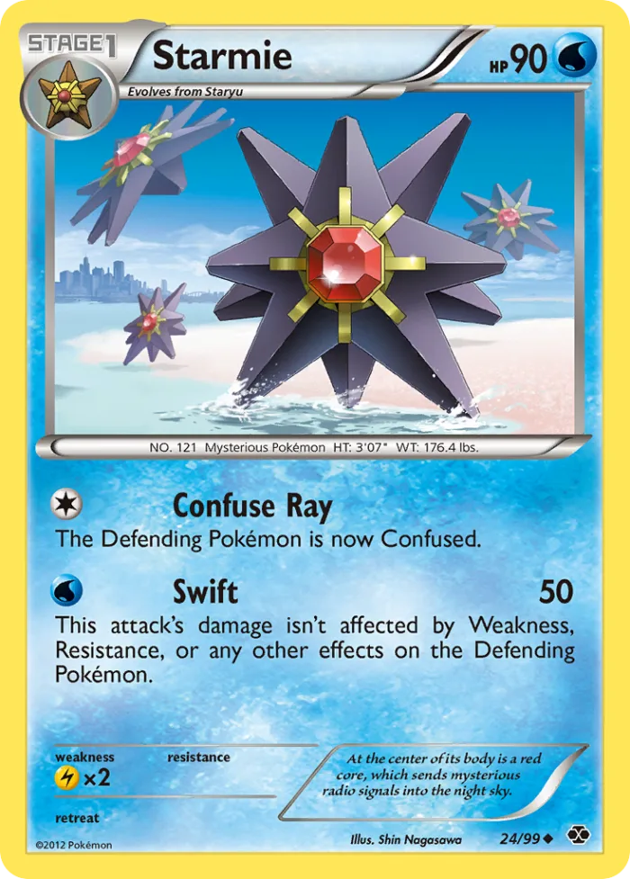Starmie #24 Next Destinies Pokemon card