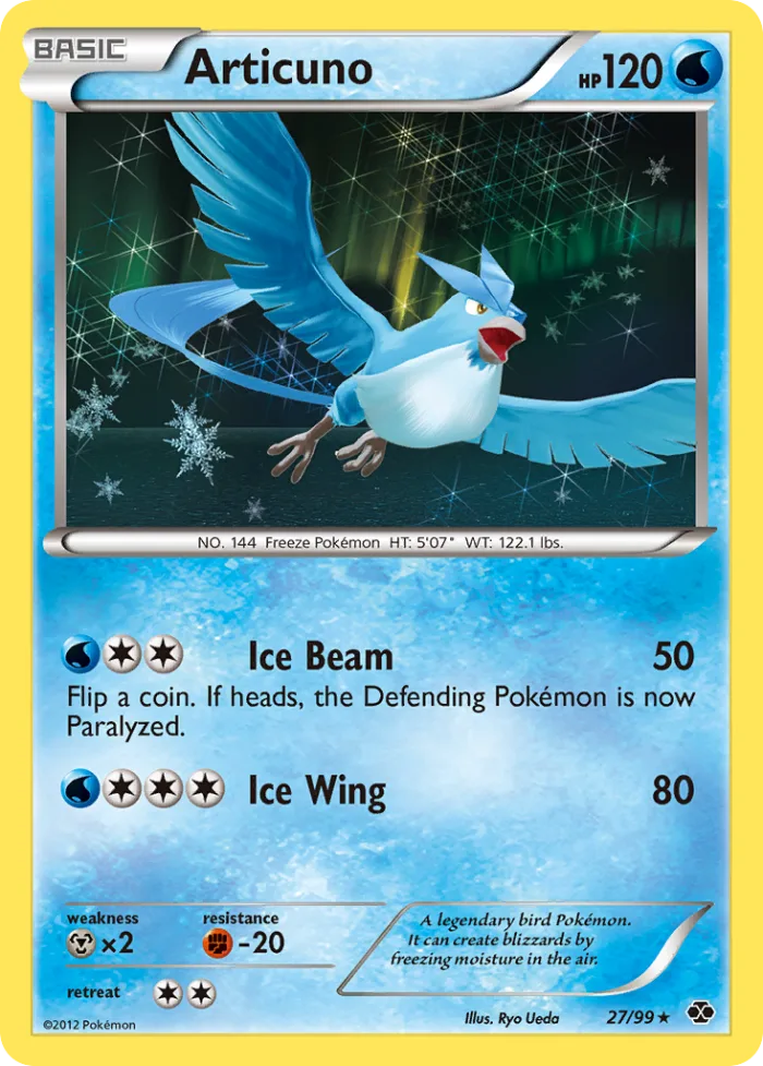 Articuno #27 Next Destinies Pokemon card
