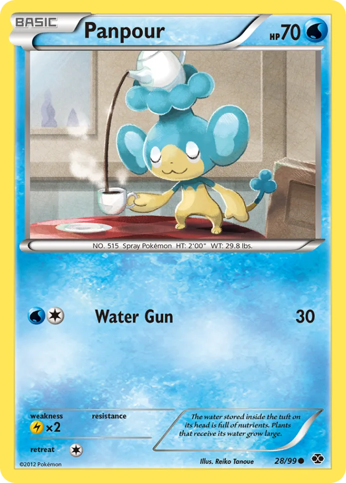 Panpour #28 Next Destinies Pokemon card
