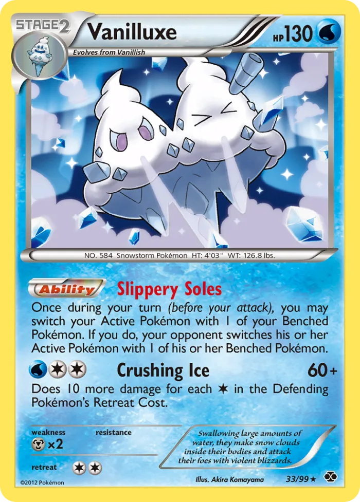 Vanilluxe #33 Next Destinies Pokemon card