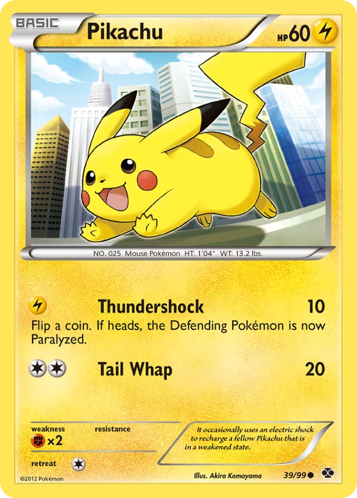 Pikachu #39 Next Destinies Pokemon card