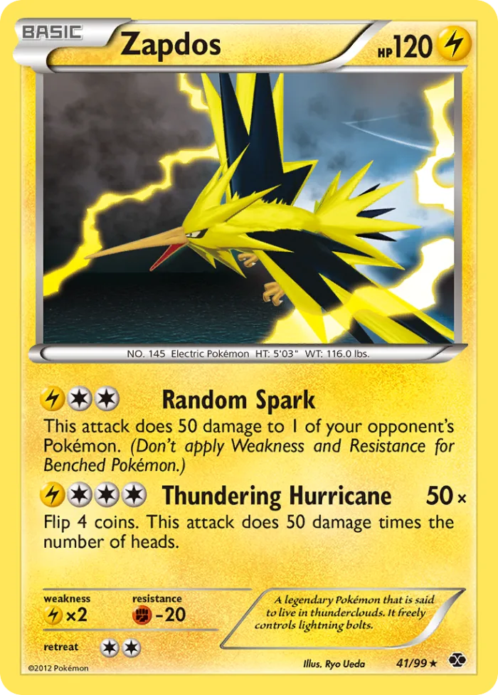 Zapdos #41 Next Destinies Pokemon card