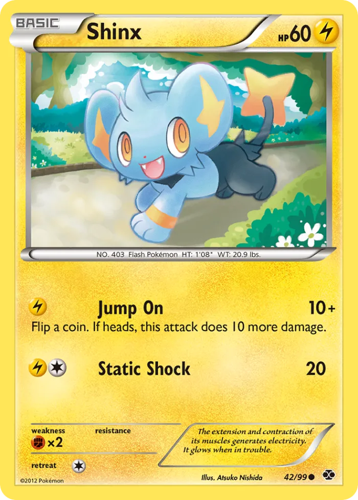 Shinx #42 Next Destinies Pokemon card
