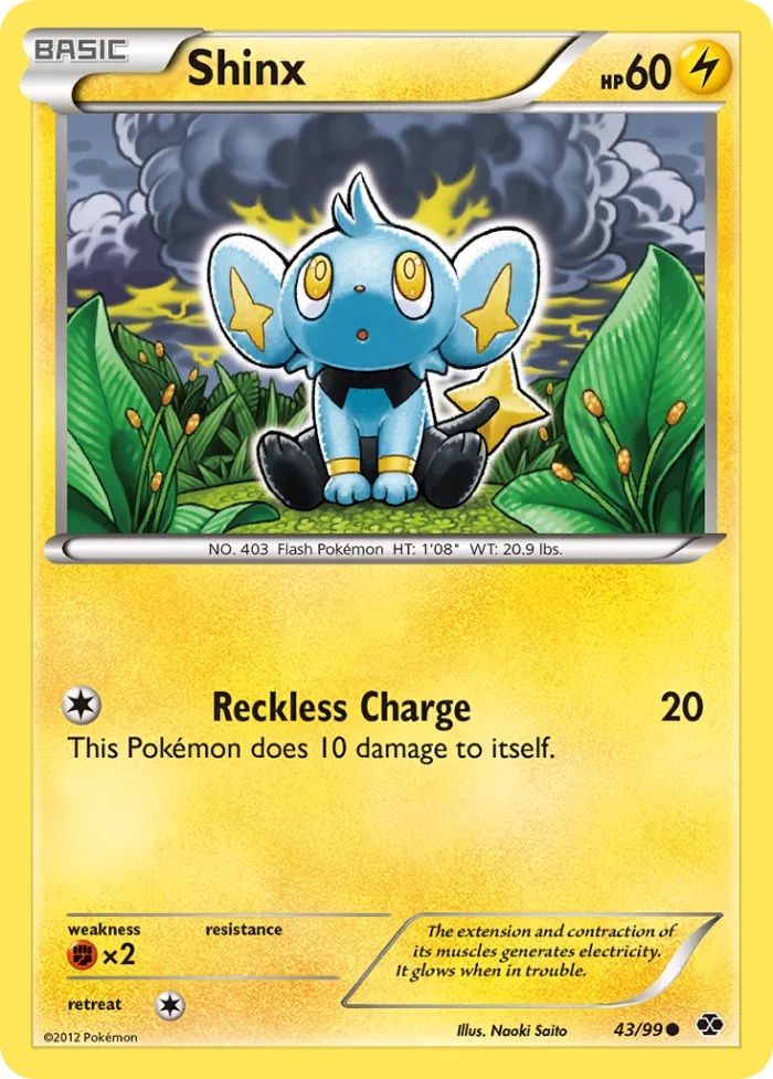 Shinx #43 Next Destinies Pokemon card