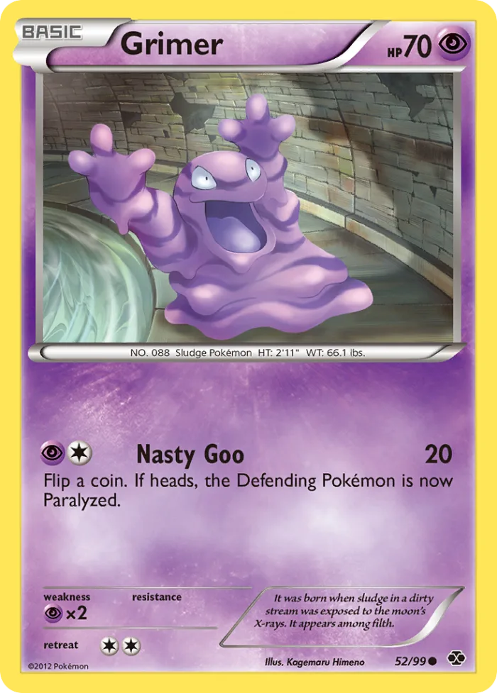 Grimer #52 Next Destinies Pokemon card