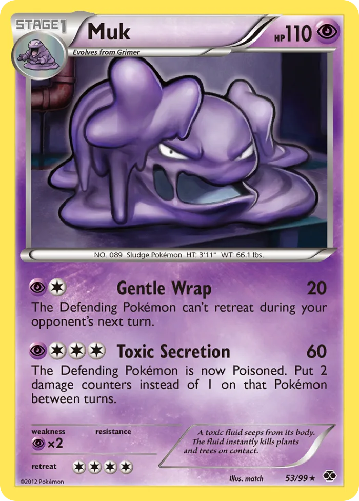 Muk #53 Next Destinies Pokemon card
