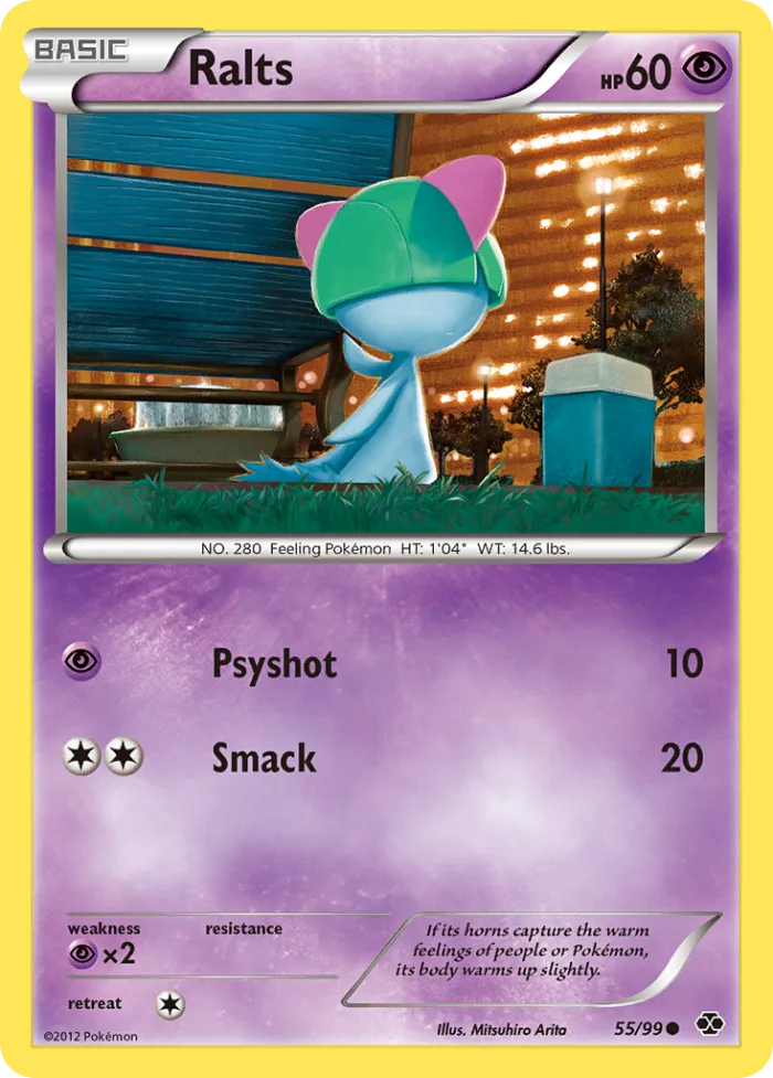 Ralts #55 Next Destinies Pokemon card