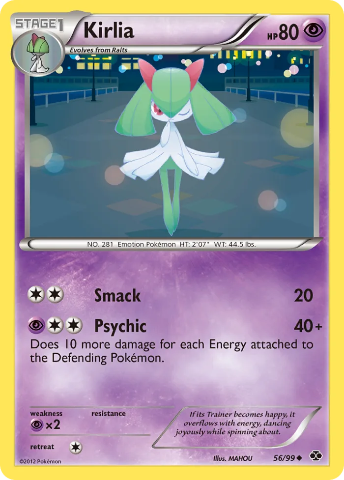 Kirlia #56 Next Destinies Pokemon card