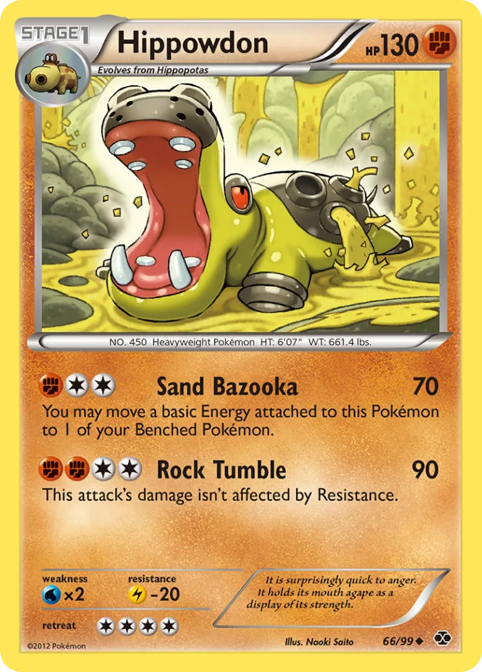 Hippowdon #66 Next Destinies Pokemon card