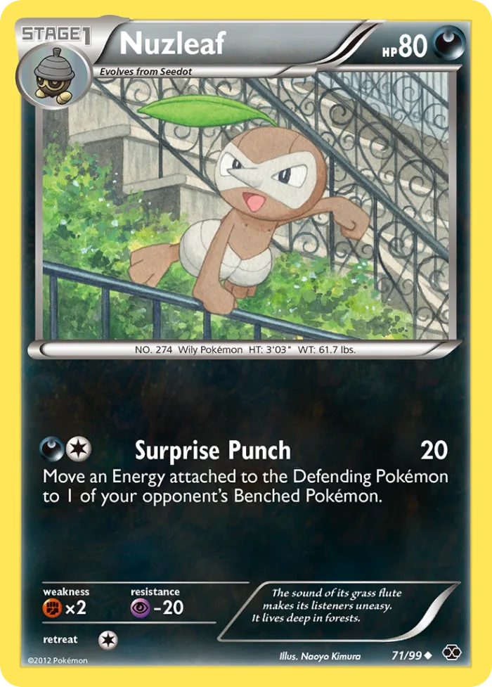 Nuzleaf #71 Next Destinies Pokemon card