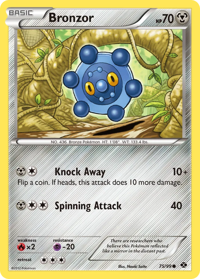 Bronzor #75 Next Destinies Pokemon card