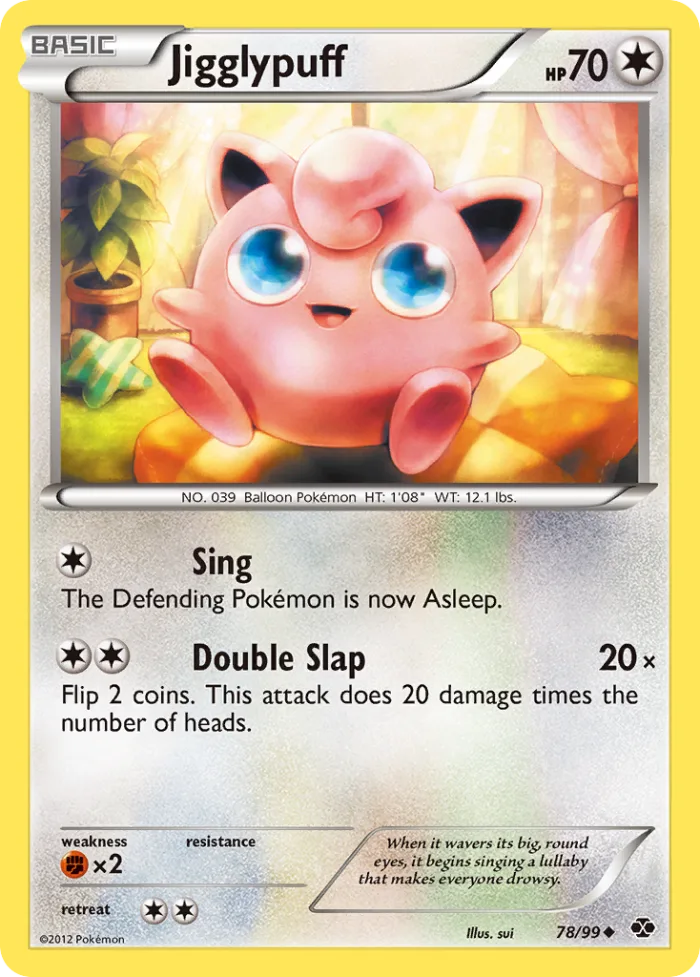 Jigglypuff #78 Next Destinies Pokemon card