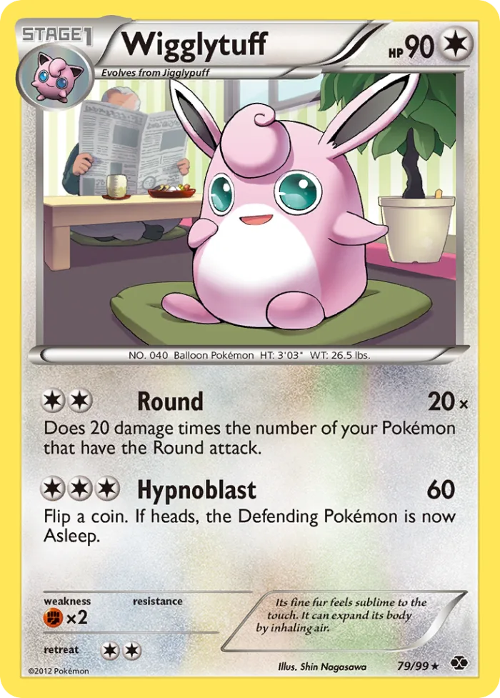 Wigglytuff #79 Next Destinies Pokemon card