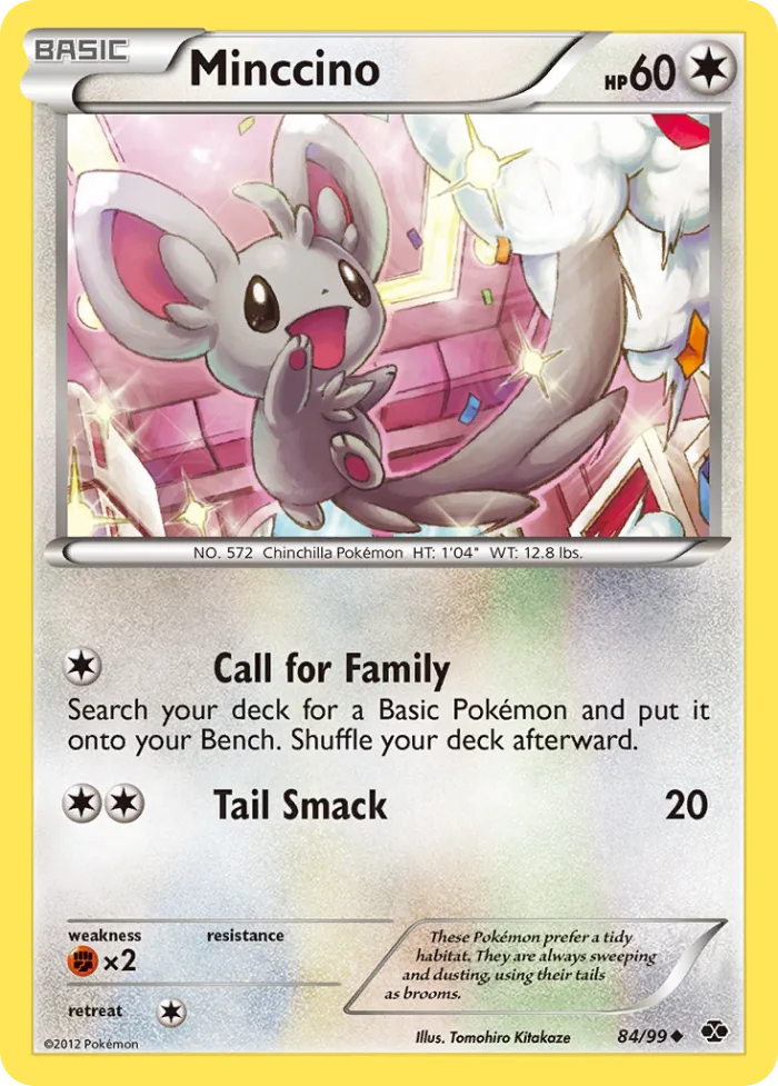 Minccino #84 Next Destinies Pokemon card