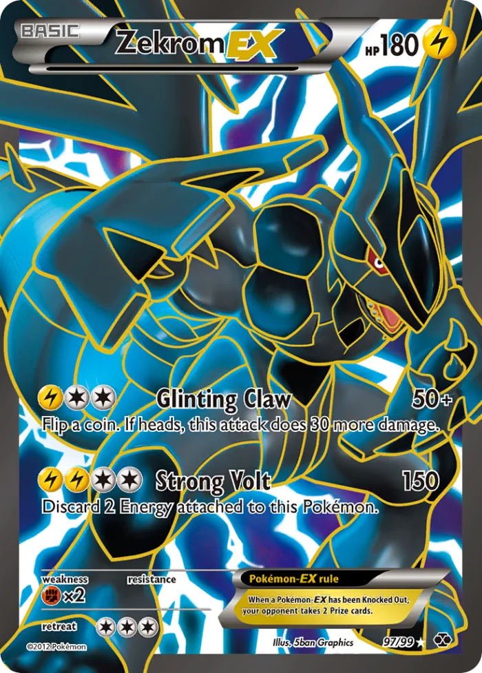 Zekrom-EX #97 Next Destinies Pokemon card