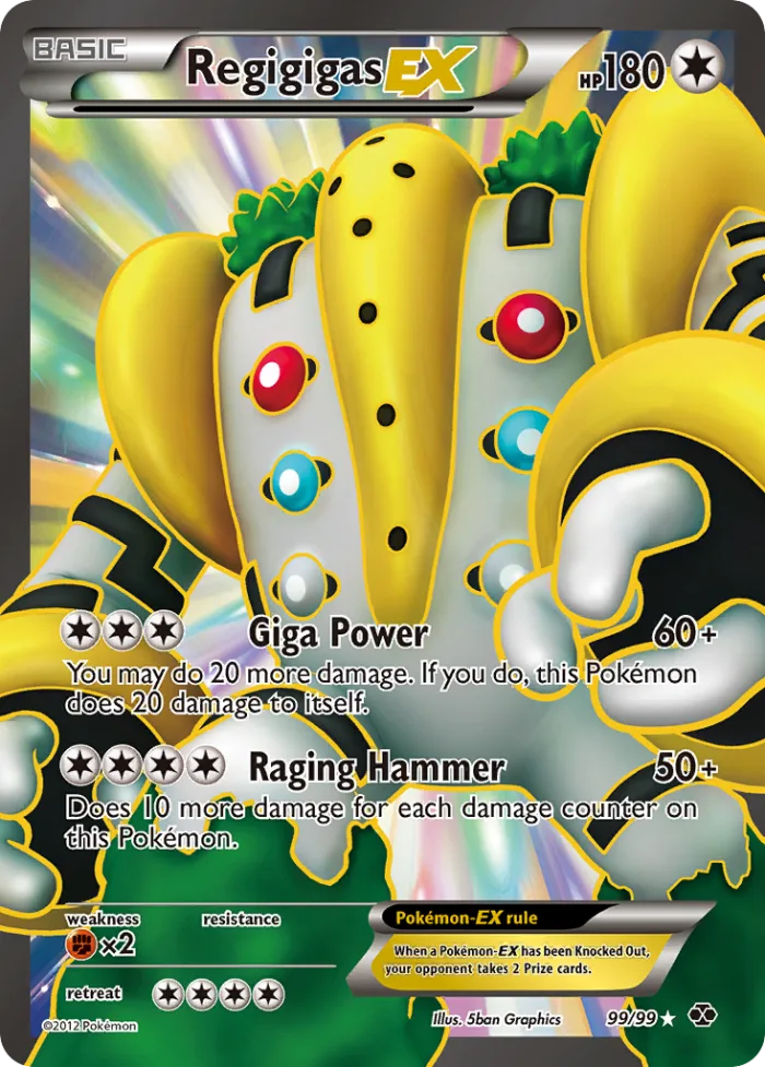 Regigigas-EX #99 Next Destinies Pokemon card
