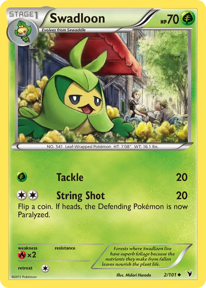 Swadloon #2 Noble Victories Pokemon card