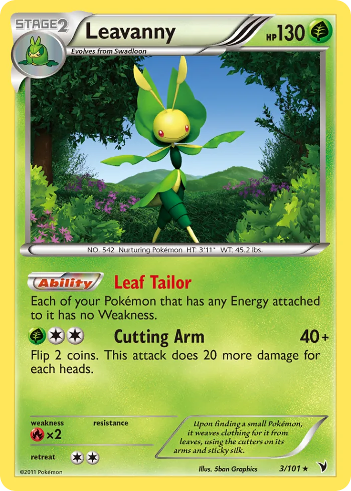 Leavanny #3 Noble Victories Pokemon card