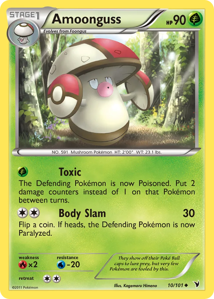 Amoonguss #10 Noble Victories Pokemon card