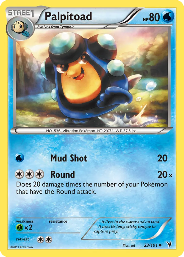 Palpitoad #23 Noble Victories Pokemon card