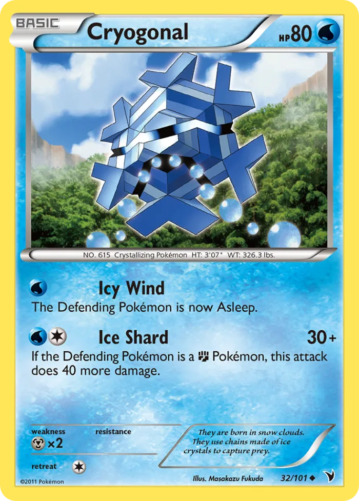 Cryogonal #32 Noble Victories Pokemon card
