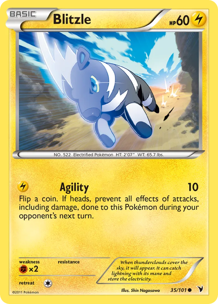 Blitzle #35 Noble Victories Pokemon card