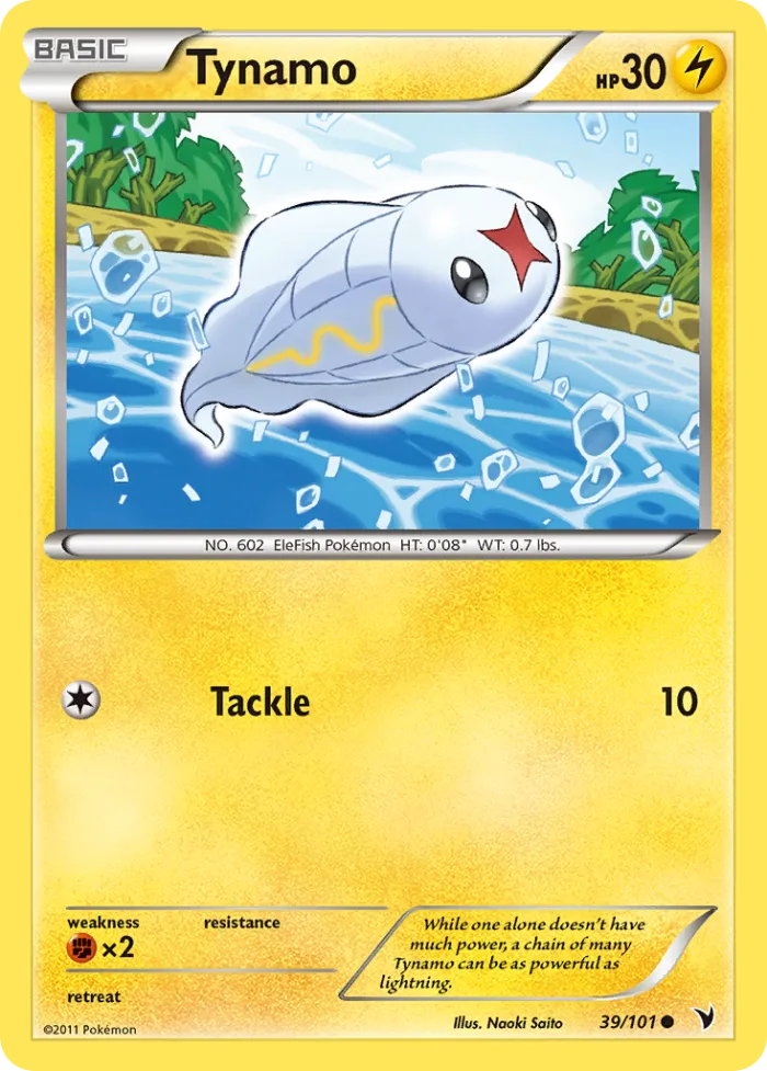 Tynamo #39 Noble Victories Pokemon card