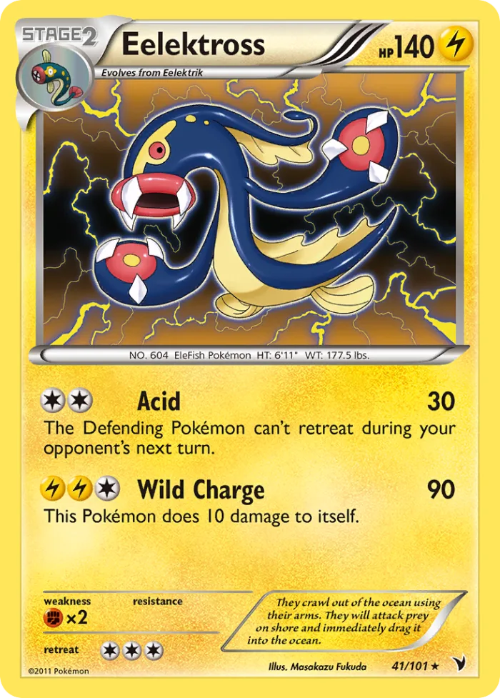 Eelektross #41 Noble Victories Pokemon card