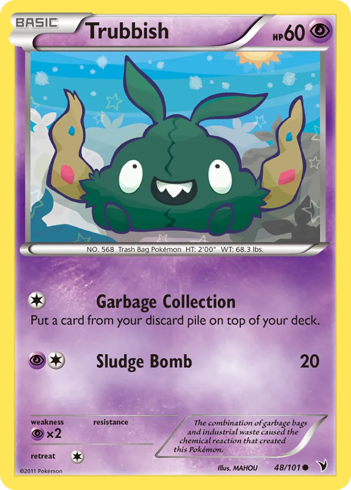 Trubbish #48 Noble Victories Pokemon card