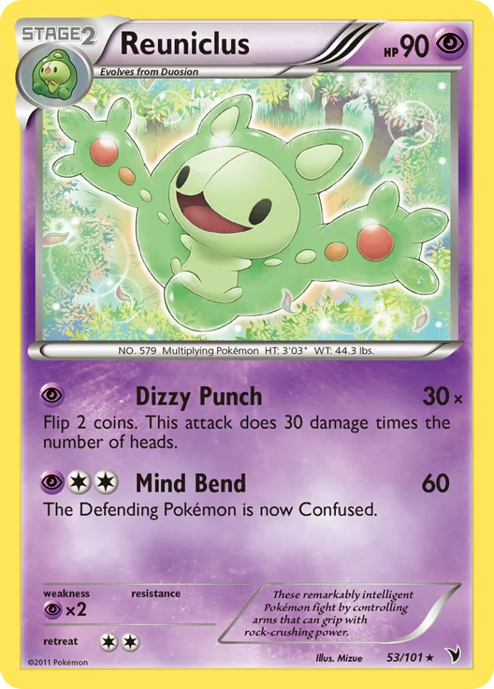 Reuniclus #53 Noble Victories Pokemon card