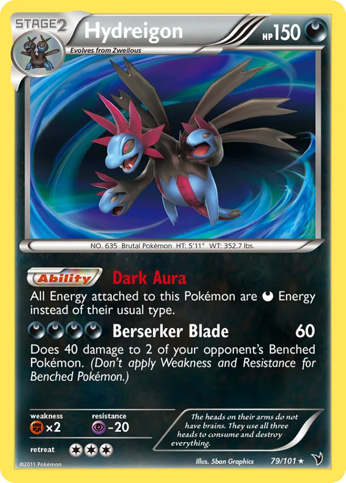 Hydreigon #79 Noble Victories Pokemon card