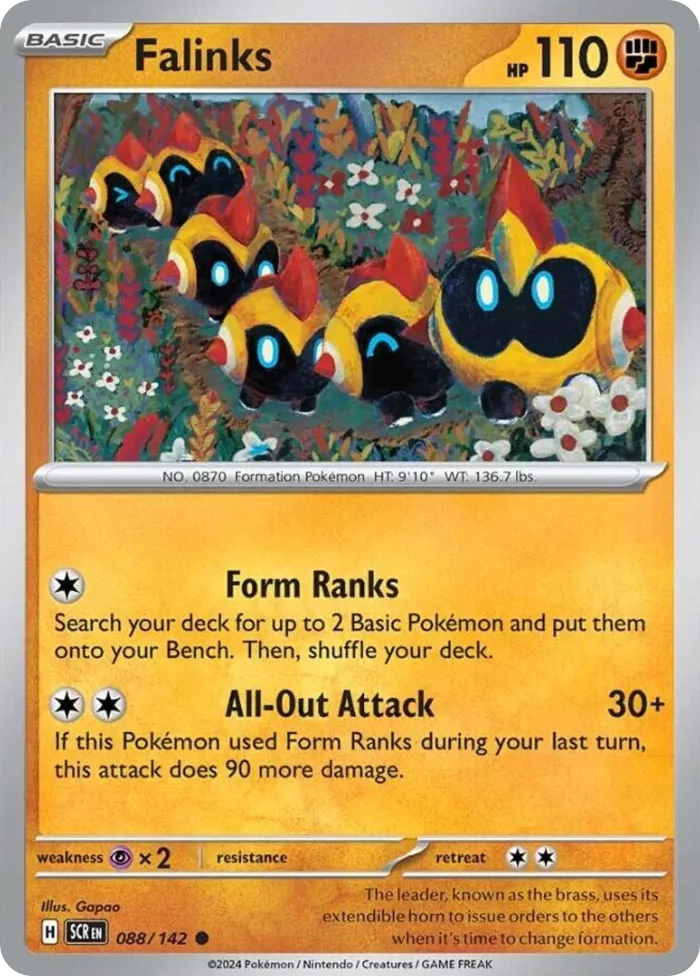 Falinks #88 Stellar Crown Pokemon card