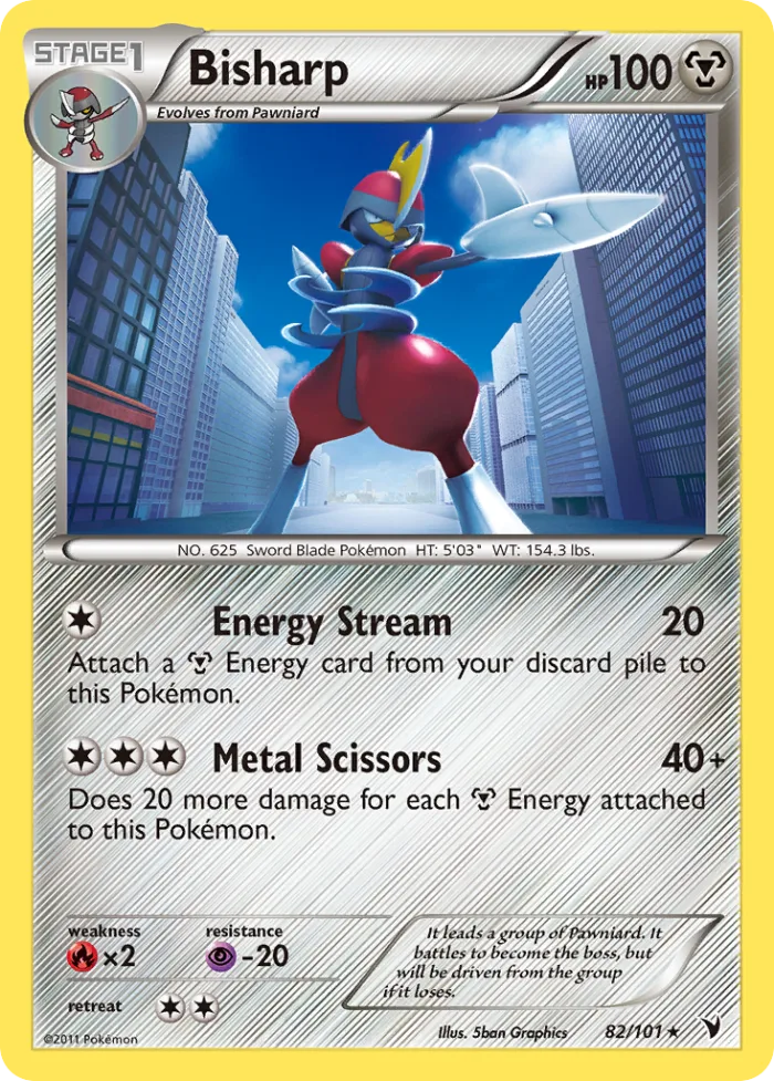 Bisharp #82 Noble Victories Pokemon card