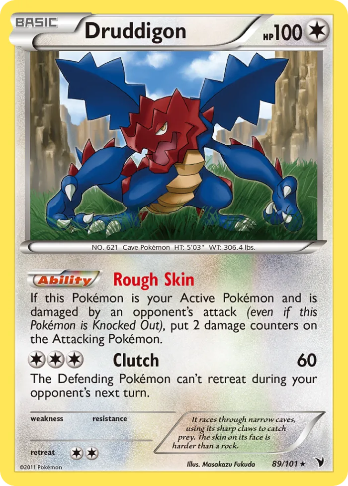 Druddigon #89 Noble Victories Pokemon card