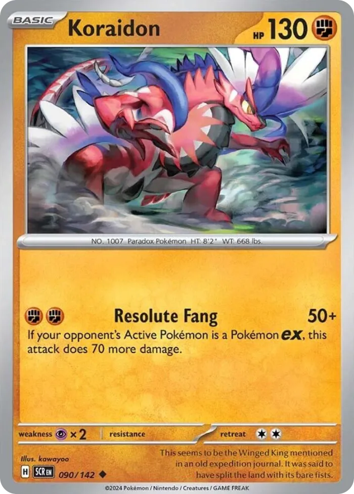 Koraidon #90 Stellar Crown Pokemon card