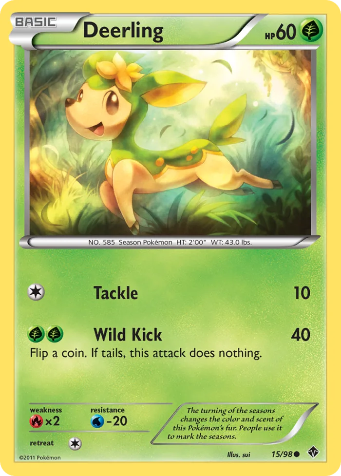 Deerling #15 Emerging Powers Pokemon card