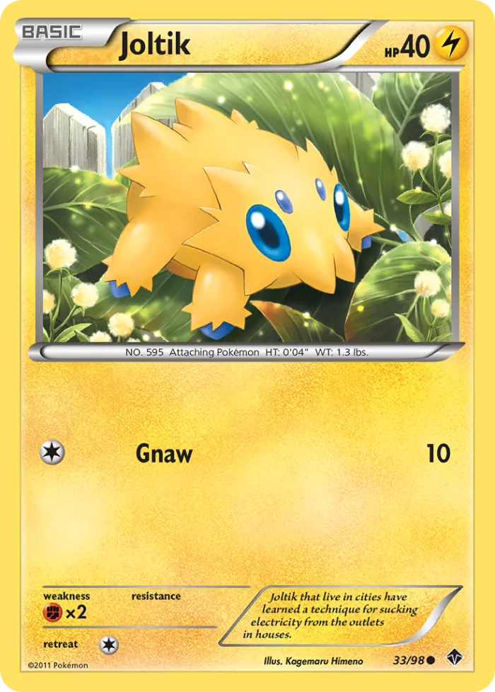 Joltik #33 Emerging Powers Pokemon card