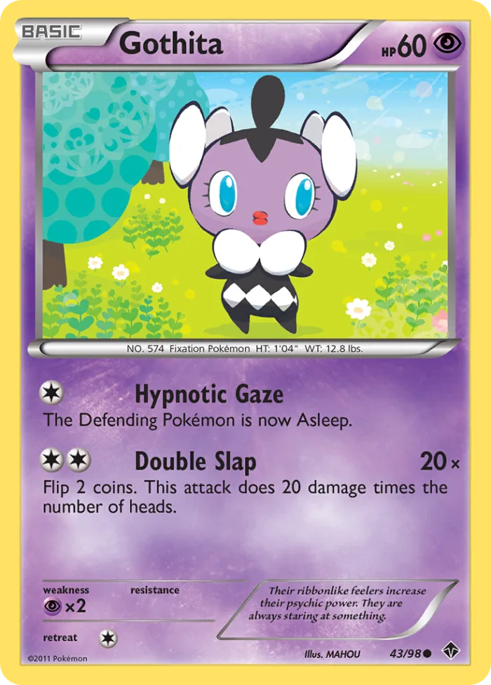 Gothita #43 Emerging Powers Pokemon card