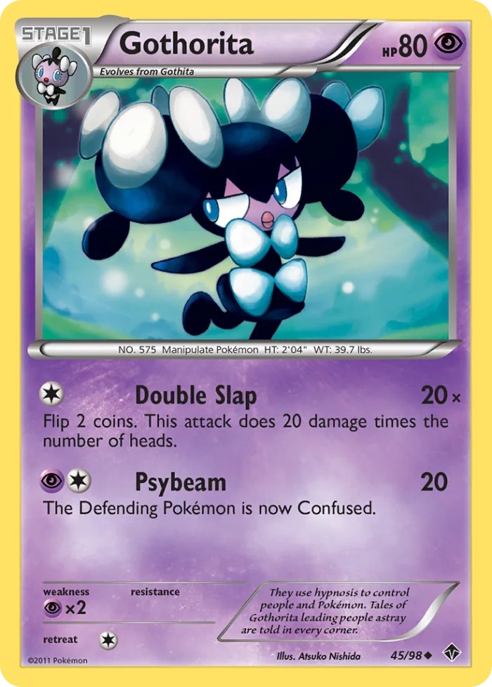 Gothorita #45 Emerging Powers Pokemon card