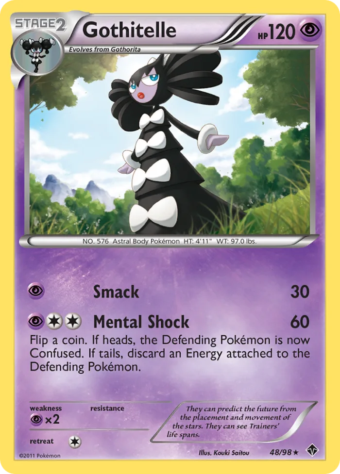 Gothitelle #48 Emerging Powers Pokemon card