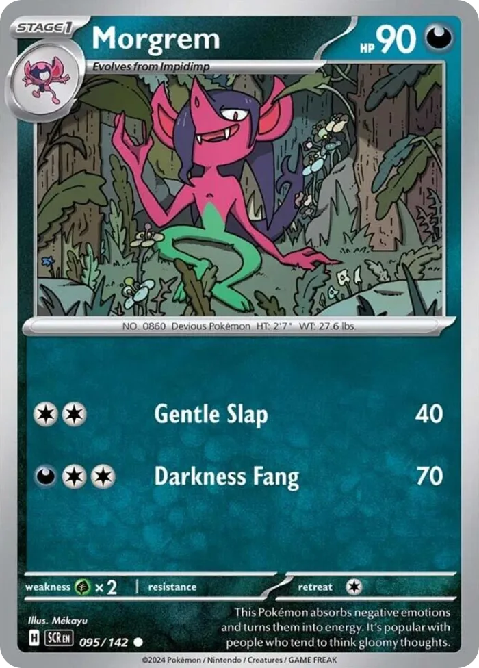 Morgrem #95 Stellar Crown Pokemon card