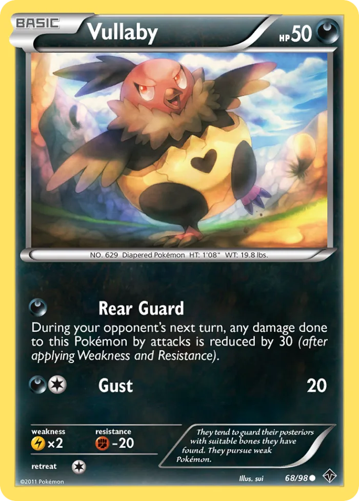 Vullaby #68 Emerging Powers Pokemon card