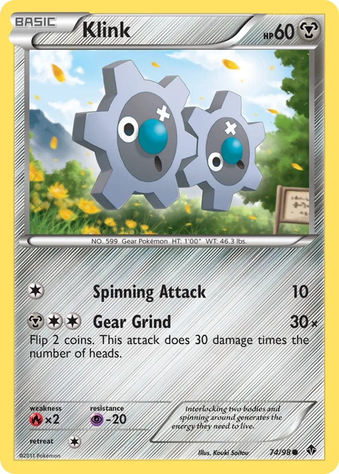 Klink #74 Emerging Powers Pokemon card